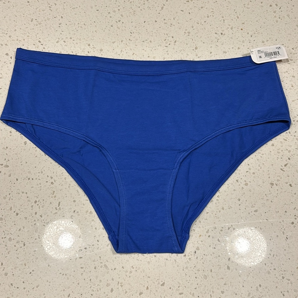NWT Arula hipster underwear A/1X plus size, cobalt blue